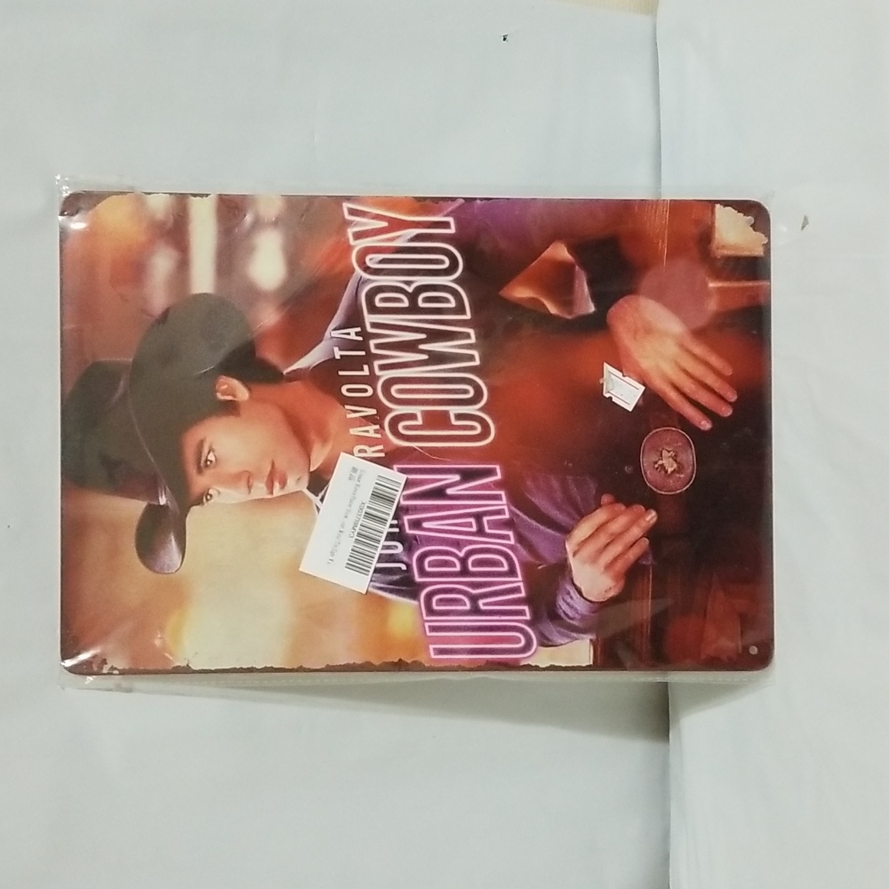 JOHN TRAVOLTA URBAN COWBOY TIN METAL SIGN